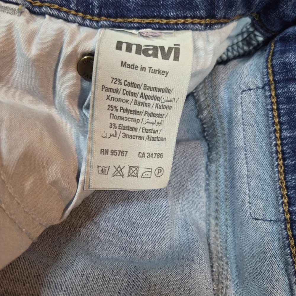 Mavi Jeans Womens 28 Marcia Capri High Rise Cuffed Stretch Blue Denim Cropped - Picture 8 of 13